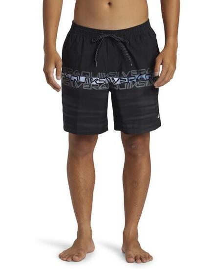 Short de bain EVERYDAY WORDBLOCK VOLLEY 17" Noir Homme