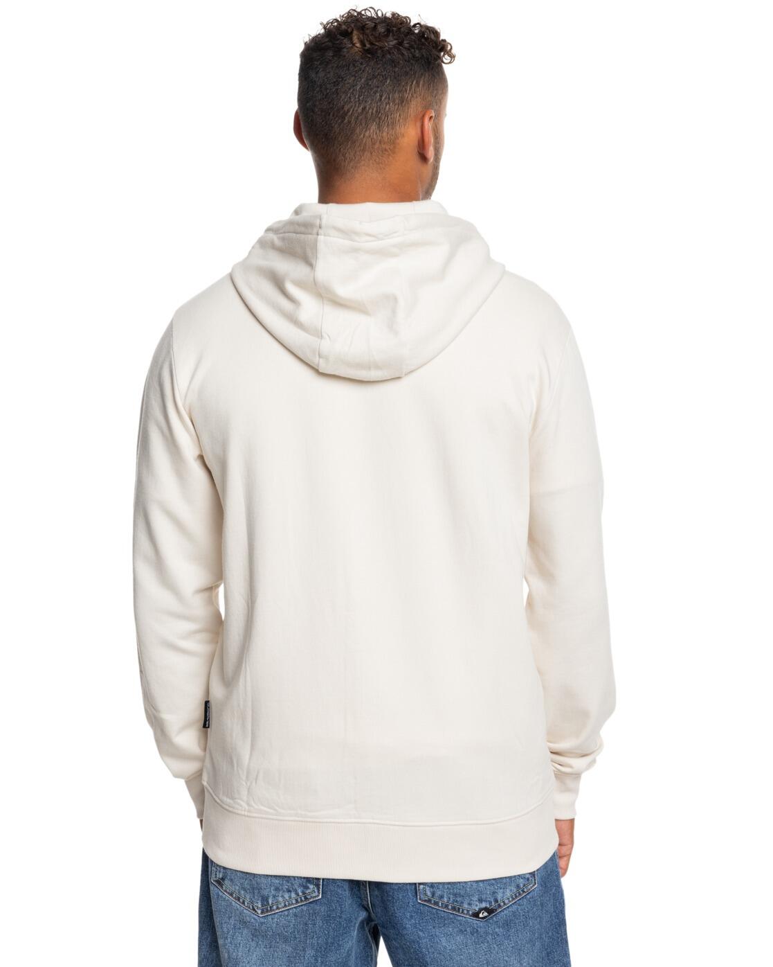 Hoody met Rits over de hele lengte BASIC ZIP Weiss Heren 2/4