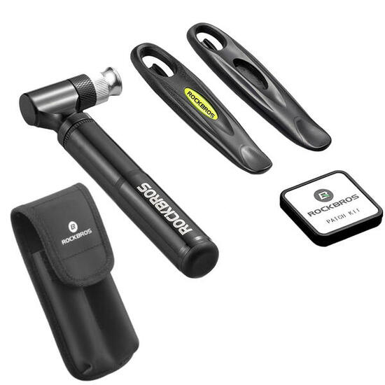 Zestaw naprawczy rowerowy w etui Rockbros 11el pompka łatki