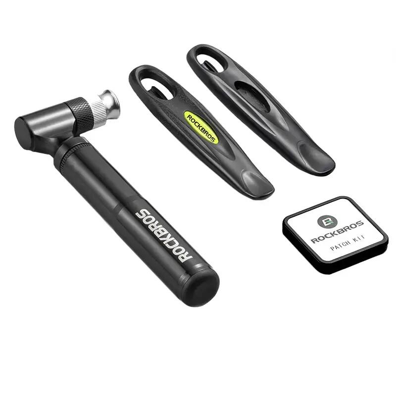 Zestaw naprawczy rowerowy w etui Rockbros 11el pompka łatki 5/7