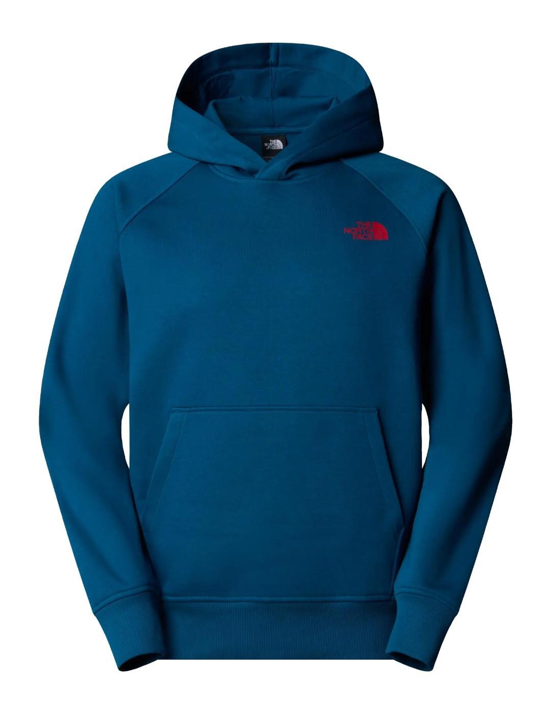 Jersey e felpa per uomo The North Face Raglan box Blu. 3/4