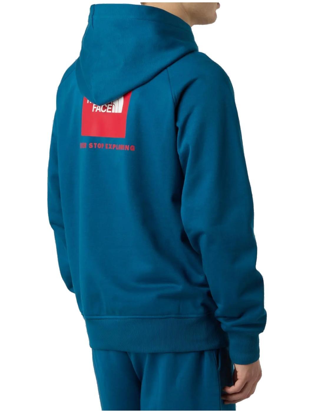 Jersey e felpa per uomo The North Face Raglan box Blu. 2/4