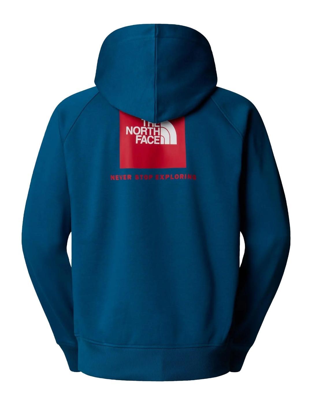 Jersey e felpa per uomo The North Face Raglan box Blu. 4/4