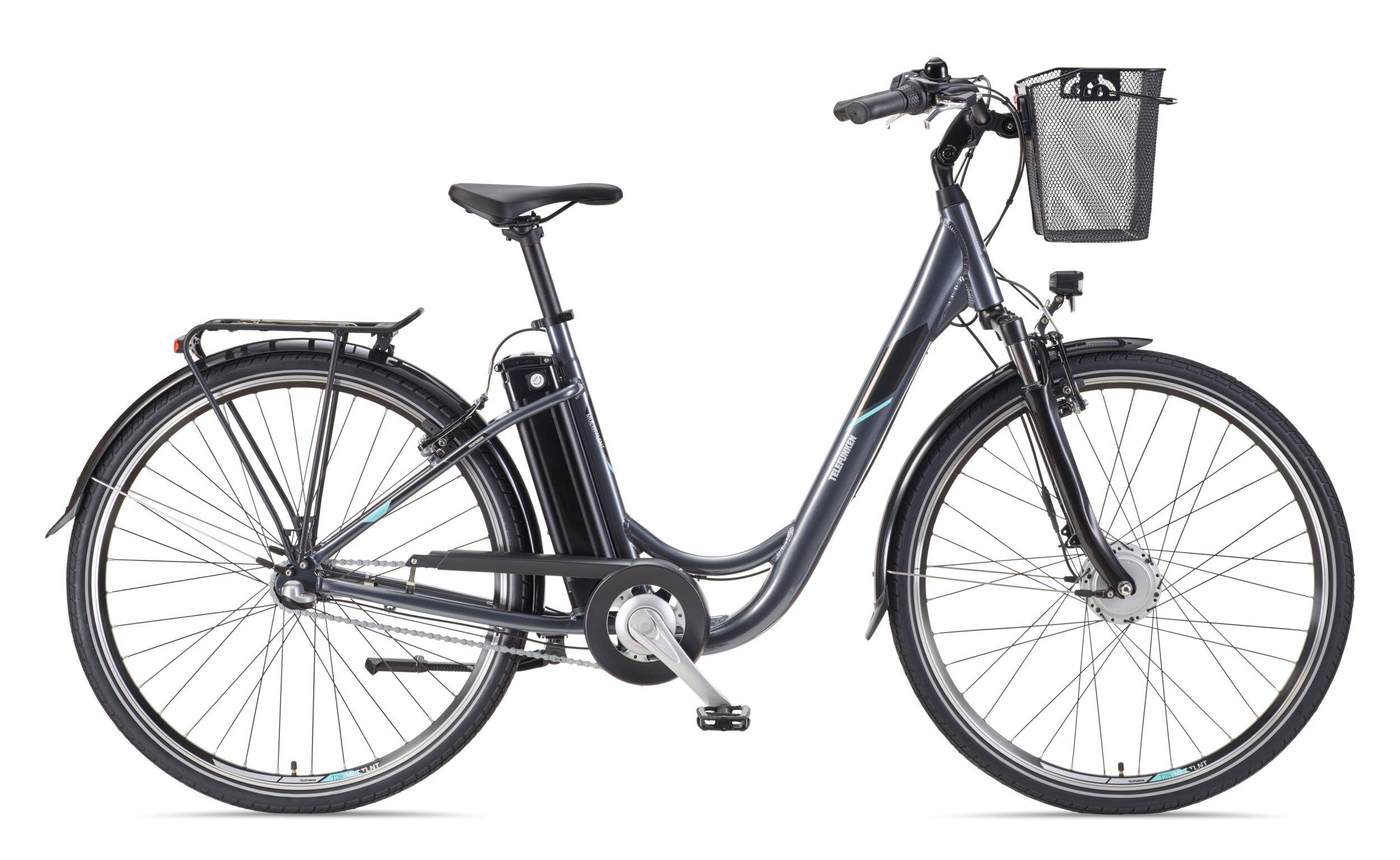 E-Bike RC830 28 Zoll 3-Gang Pedelec City Elektrofahrrad Herren Damen grau 2/7
