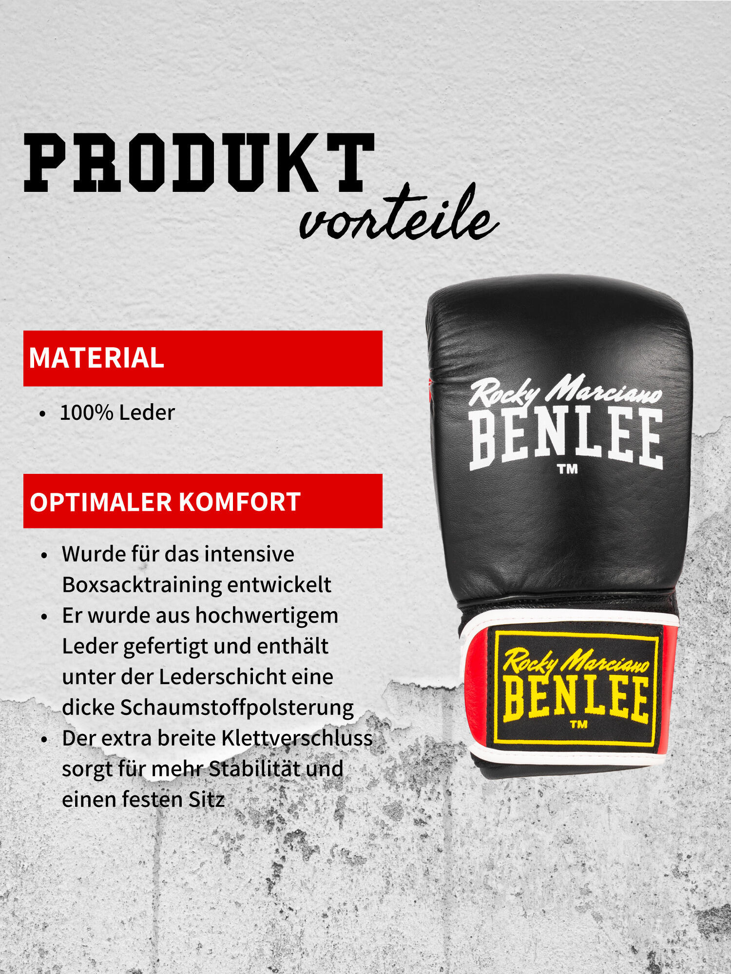 Guanti da allenamento per la boxe Benlee Baggy 5/7