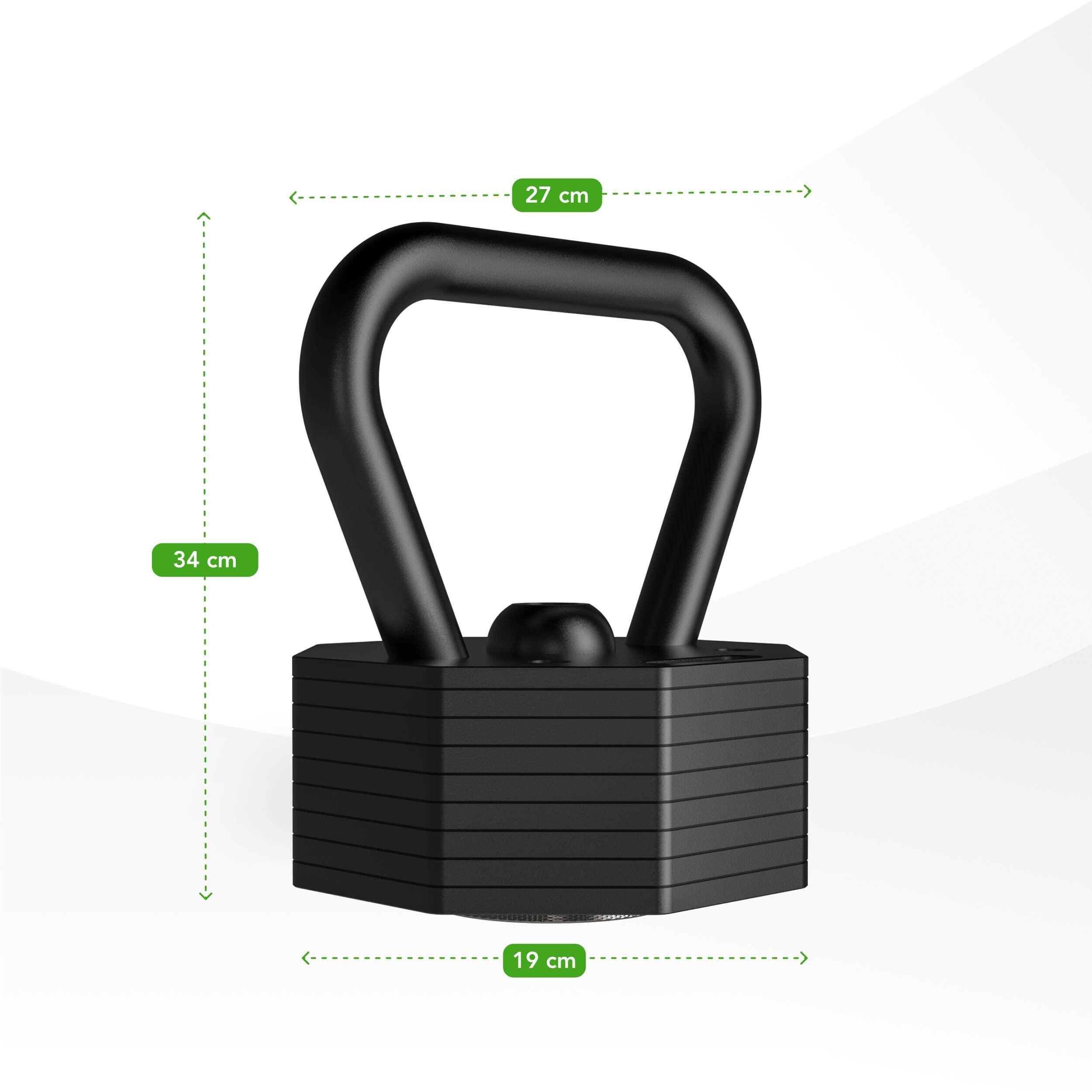 Kettlebell regolabile – Set da 19,5 kg – Regolabile da 3,5 a 19,5 kg 5/7
