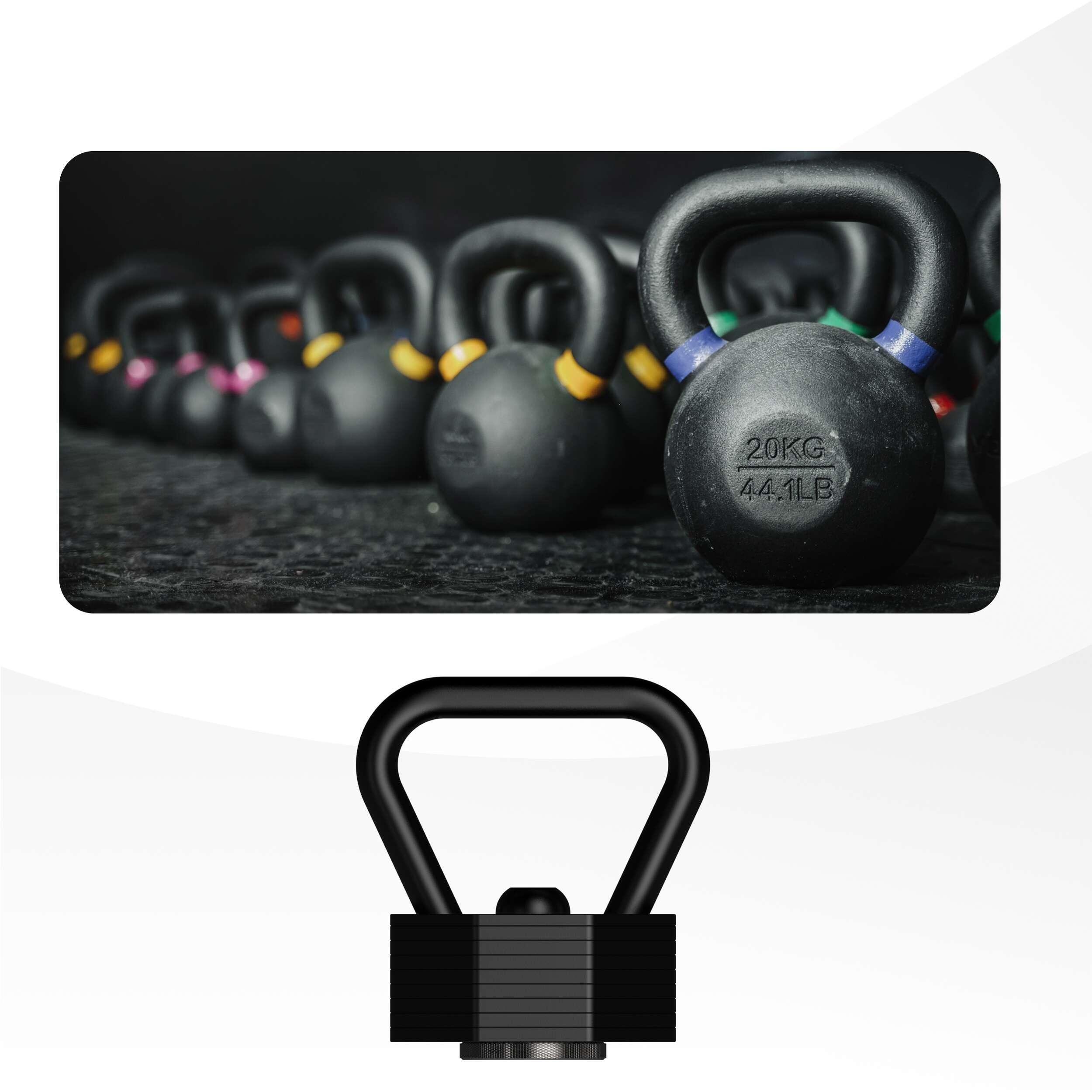 Kettlebell regolabile – Set da 19,5 kg – Regolabile da 3,5 a 19,5 kg 6/7