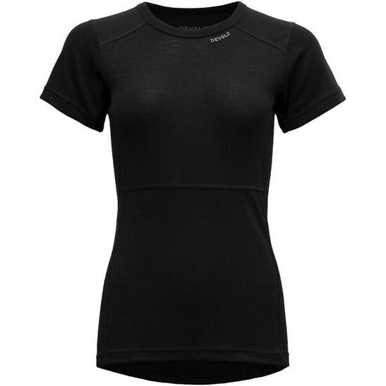 Kurzarm-Shirt Lauparen Merino 190 T-Shirt Wmn black