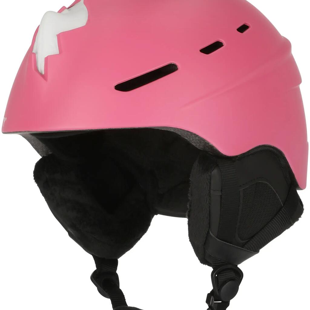 Ski Helmet for Kids and Adults | Neon Pink (L)| Crazy Safety | EN 1077 Certified