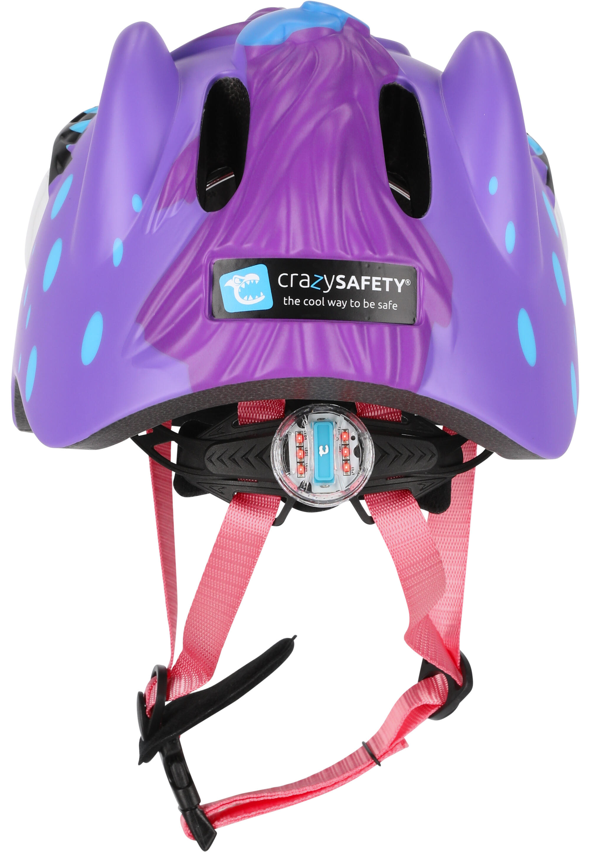 Kask Rowerowy dla dzieci | Fioletowy Pony | Crazy Safety | Certyfikowany 5/16