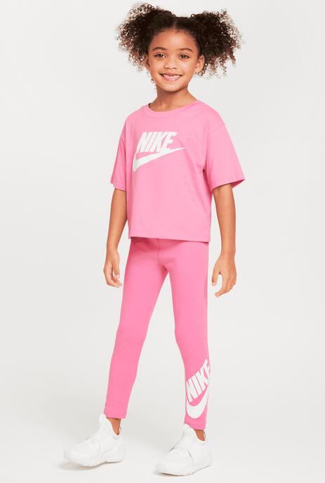 Leggings bambina nike sportswear club - rosa 2/3