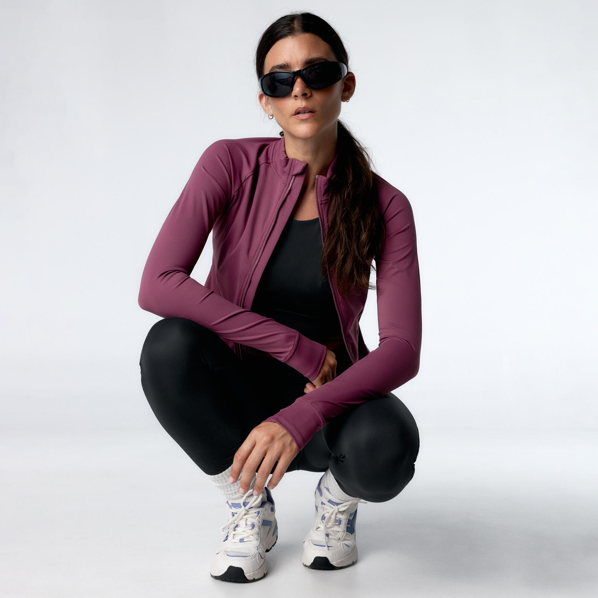 Legging desportivos Lorin full length das mulher Black Limba 5/6