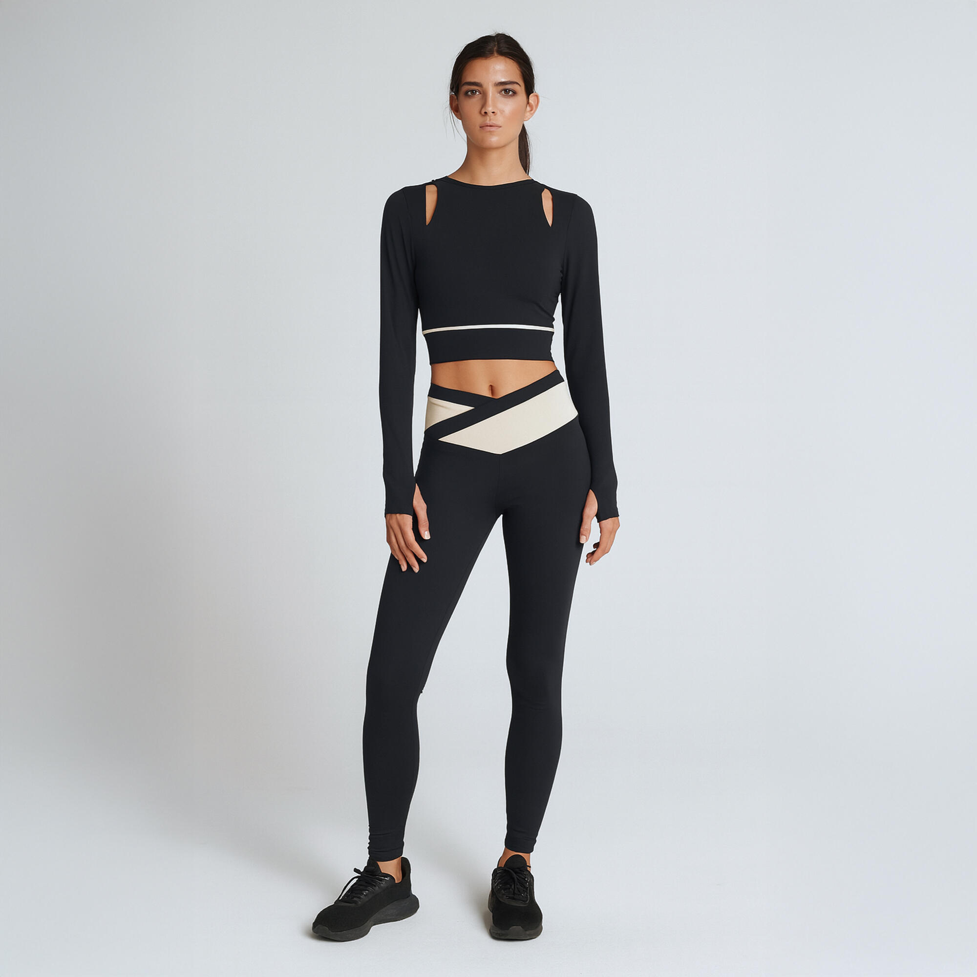 Black Limba - Ensemble De Sport Top+legging Orlis & Pyra  Pour Femmes Black Limba - Survêtement - Noir - Decathlon