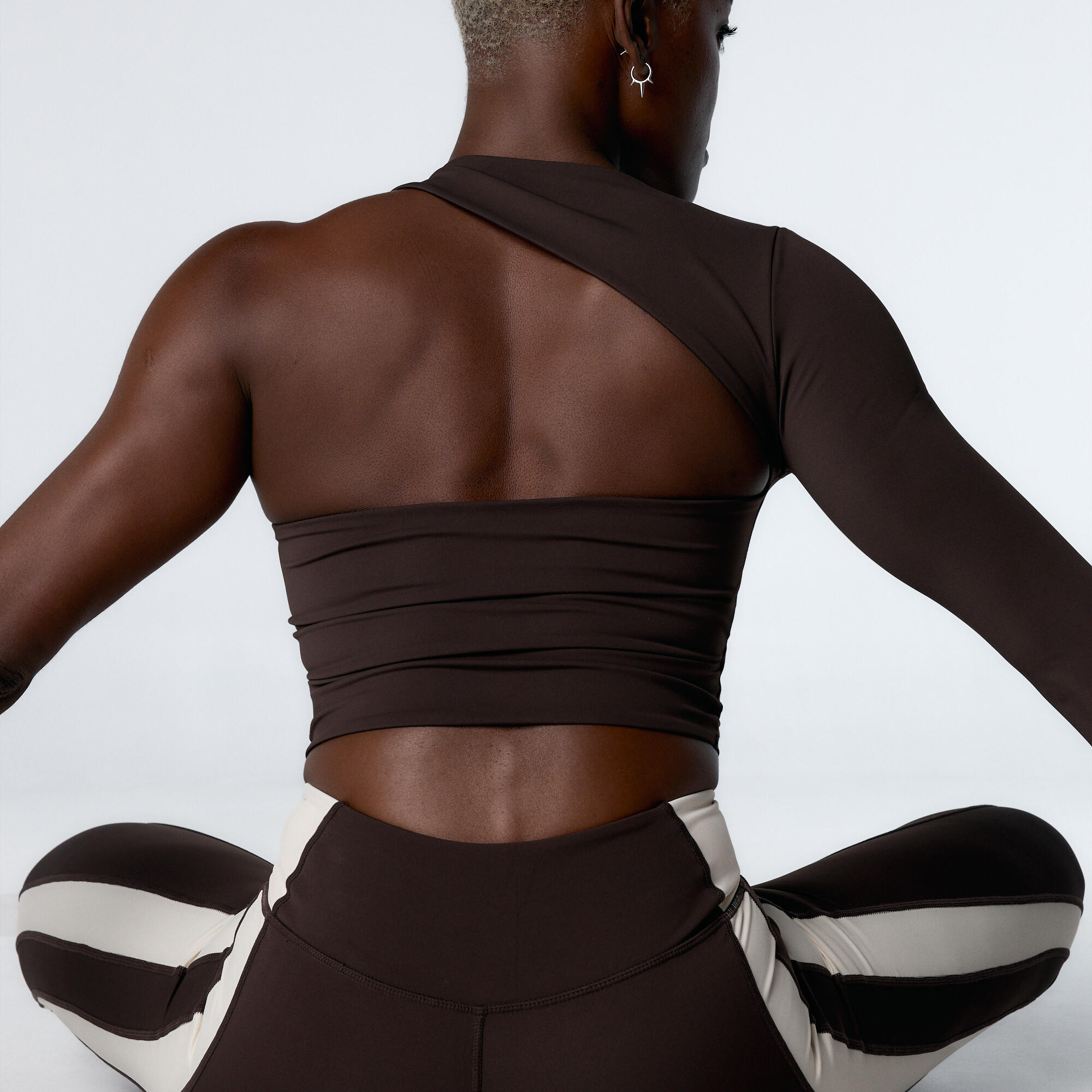 Leggings mallas deportivas Lynor 7/8 de mujer Black Limba Chocolate & Cream 6/7