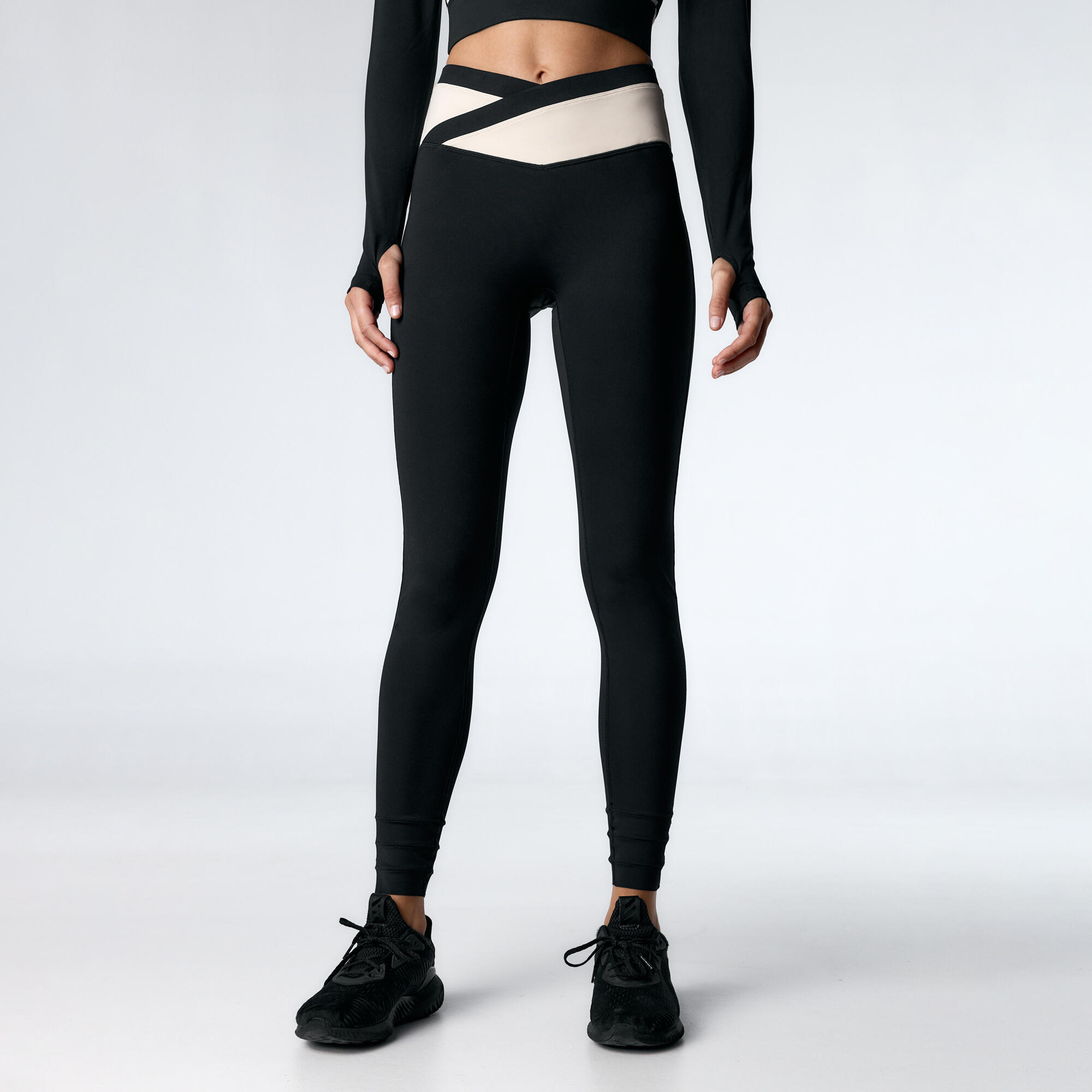 Legging desportivos pyra full length das mulher black limba