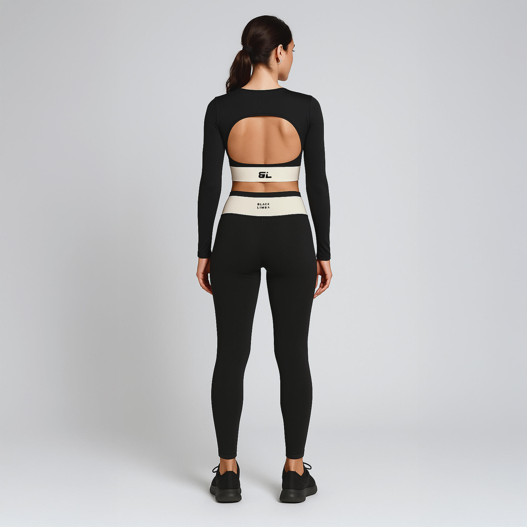 Legging de sport Pyra  pour femmes Black Limba 6/7