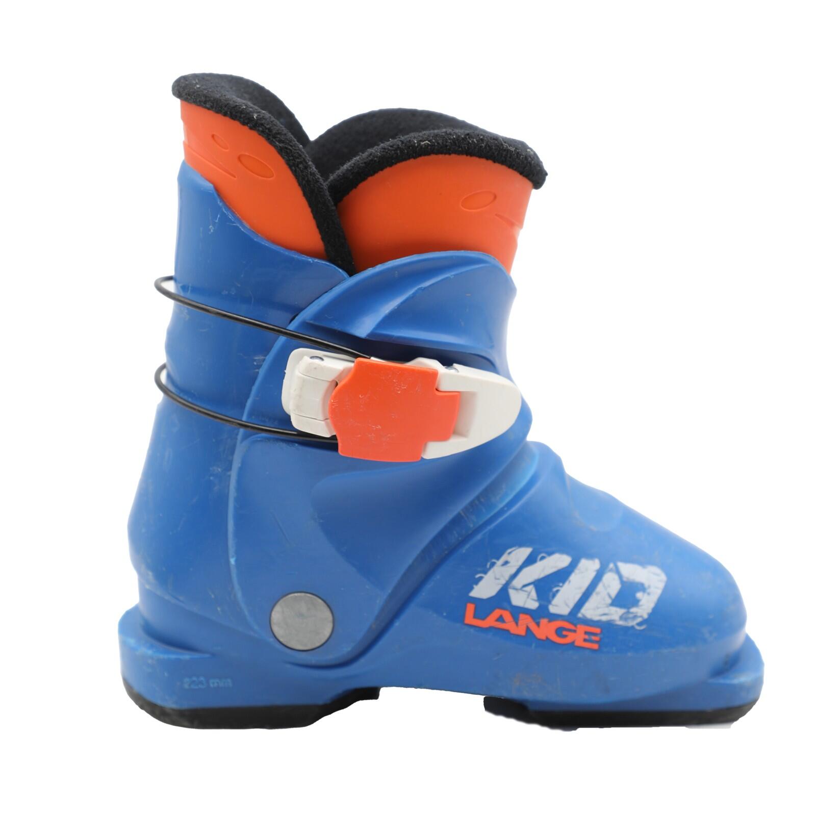 Lange - Reconditionne - Chaussure De Ski Junior Lange Kid_entrée Arrière - Chaussures De Ski - Bleu - 16,5 Cm - Decathlon