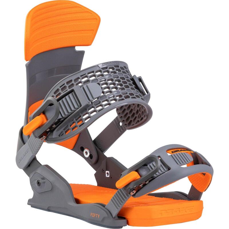 Legaturi Snowboard DRAKE Fifty, Gri Inchis/Portocaliu, Barbati