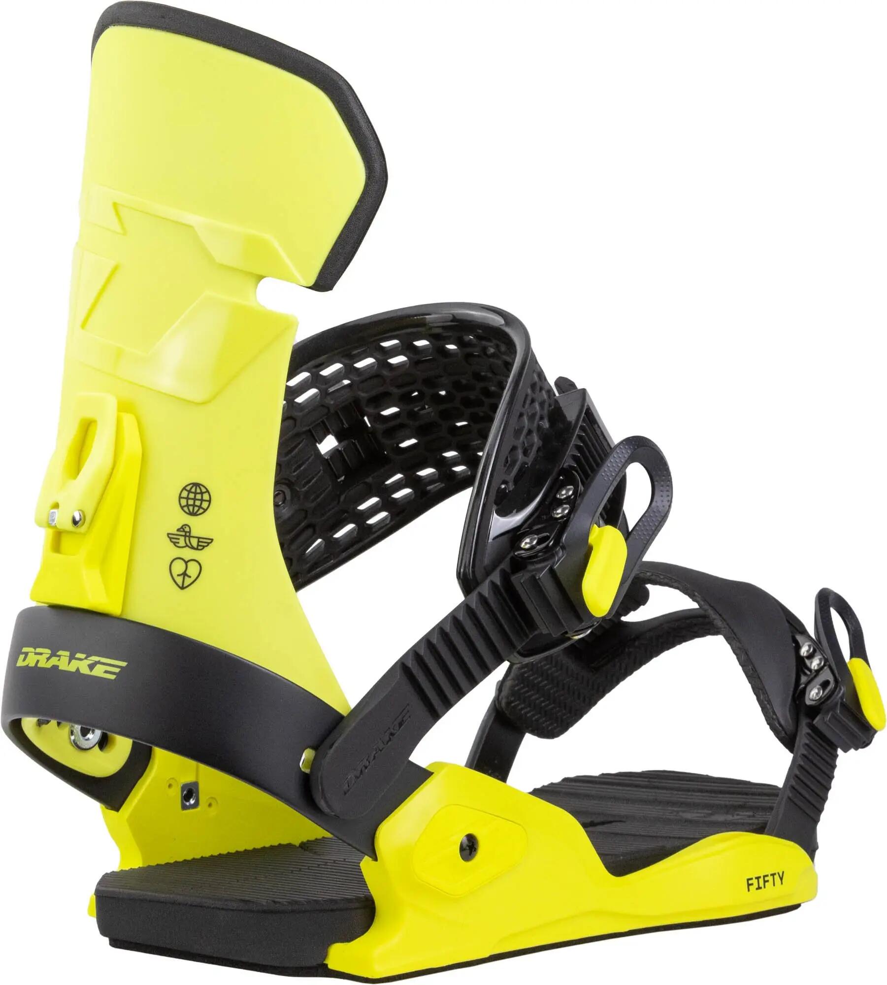 Wiązania snowboardowe DRAKE Fifty, zielone/czarne, męskie 3/3