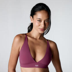 Brassière de sport Soutien-gorge Triangular Eryx Black Limba Amaranth Microfiber