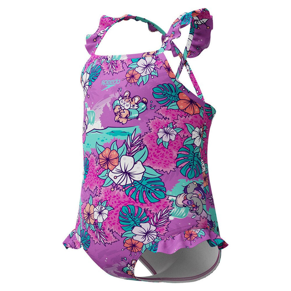 Maillot De Bain 1 Pièce LTS Fille (Violet) 3/3