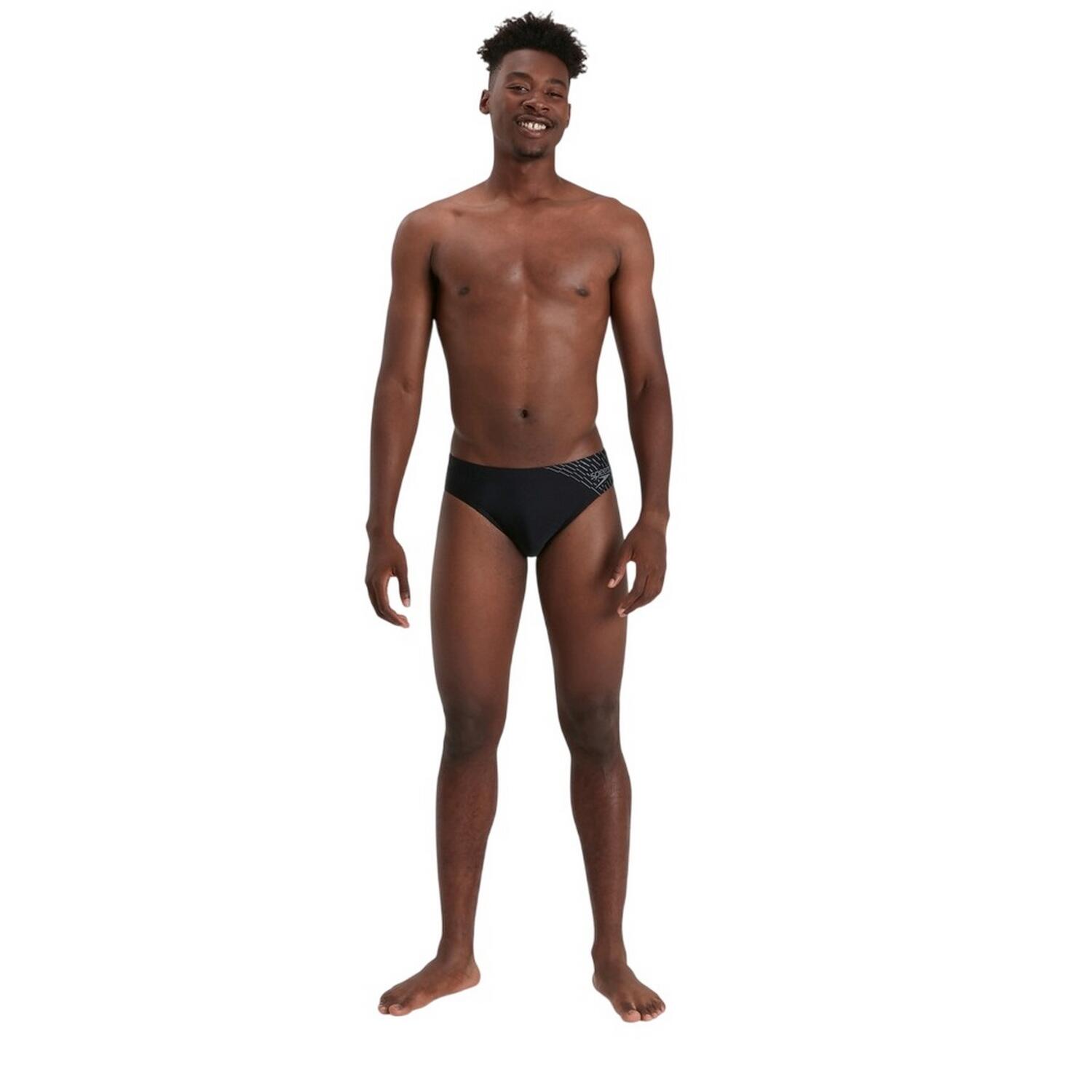 Slip De Bain MEDLEY Homme (Noir / Gris) 3/4