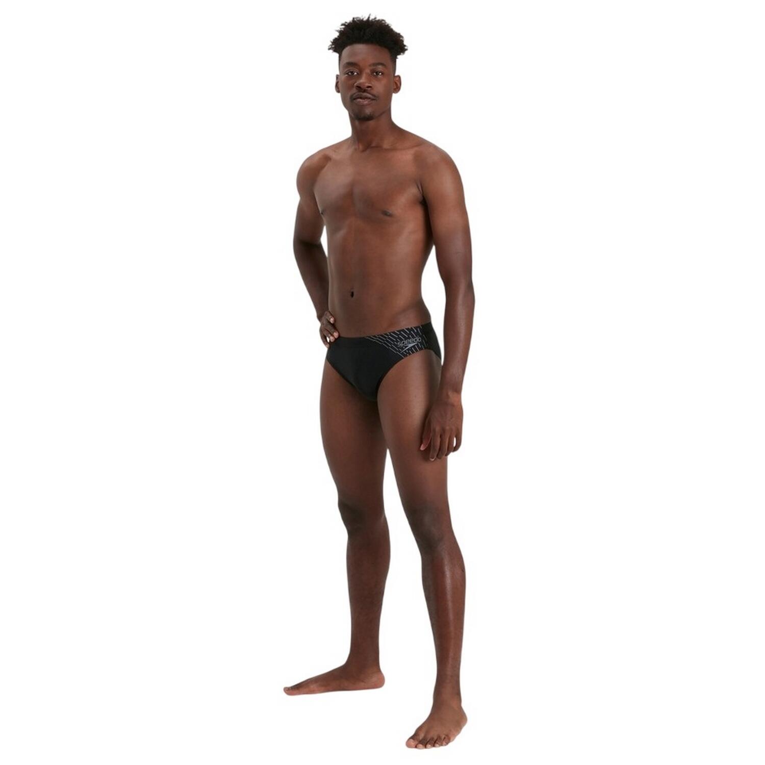 Slip De Bain MEDLEY Homme (Noir / Gris) 4/4