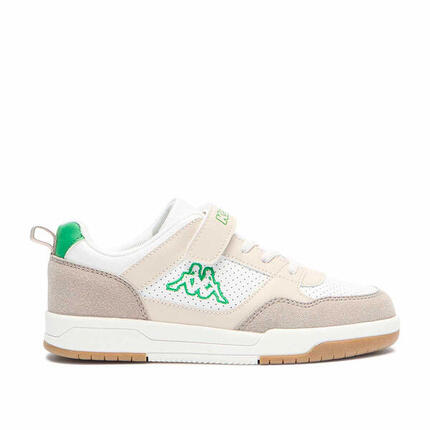 Baskets enfant Manis Ev blanc, beige, vert