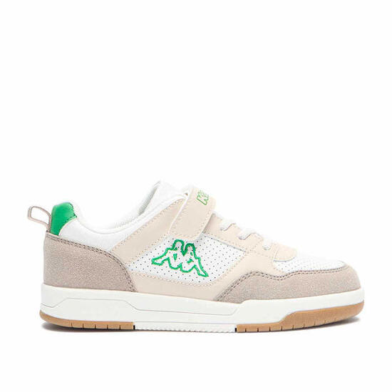 Baskets enfant Manis Ev blanc, beige, vert
