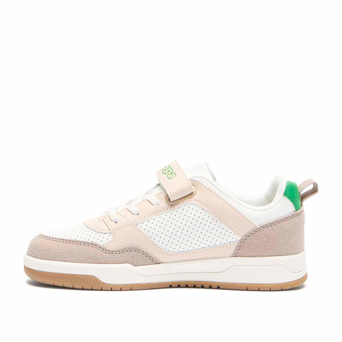 Baskets enfant Manis Ev blanc, beige, vert 4/7