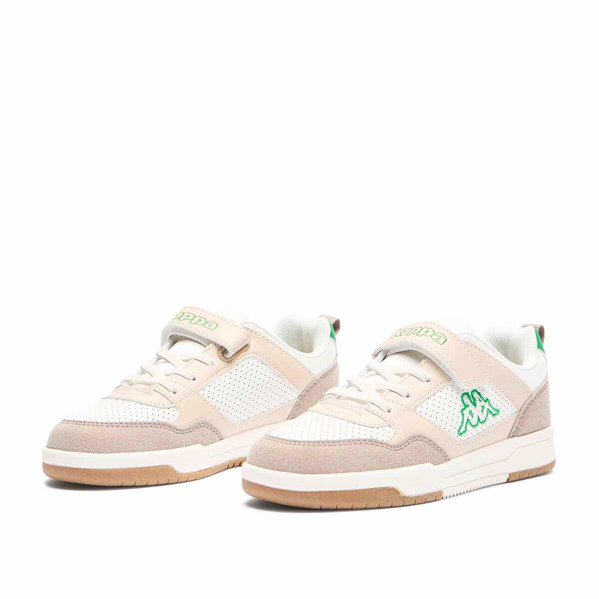 Baskets enfant Manis Ev blanc, beige, vert 2/7