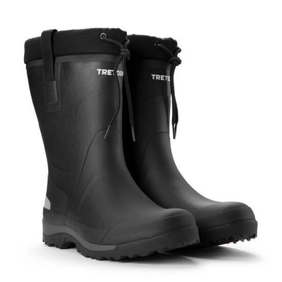 Wasserdichte warm gefütterte Gummistiefel NORD 2.0 Schwarz