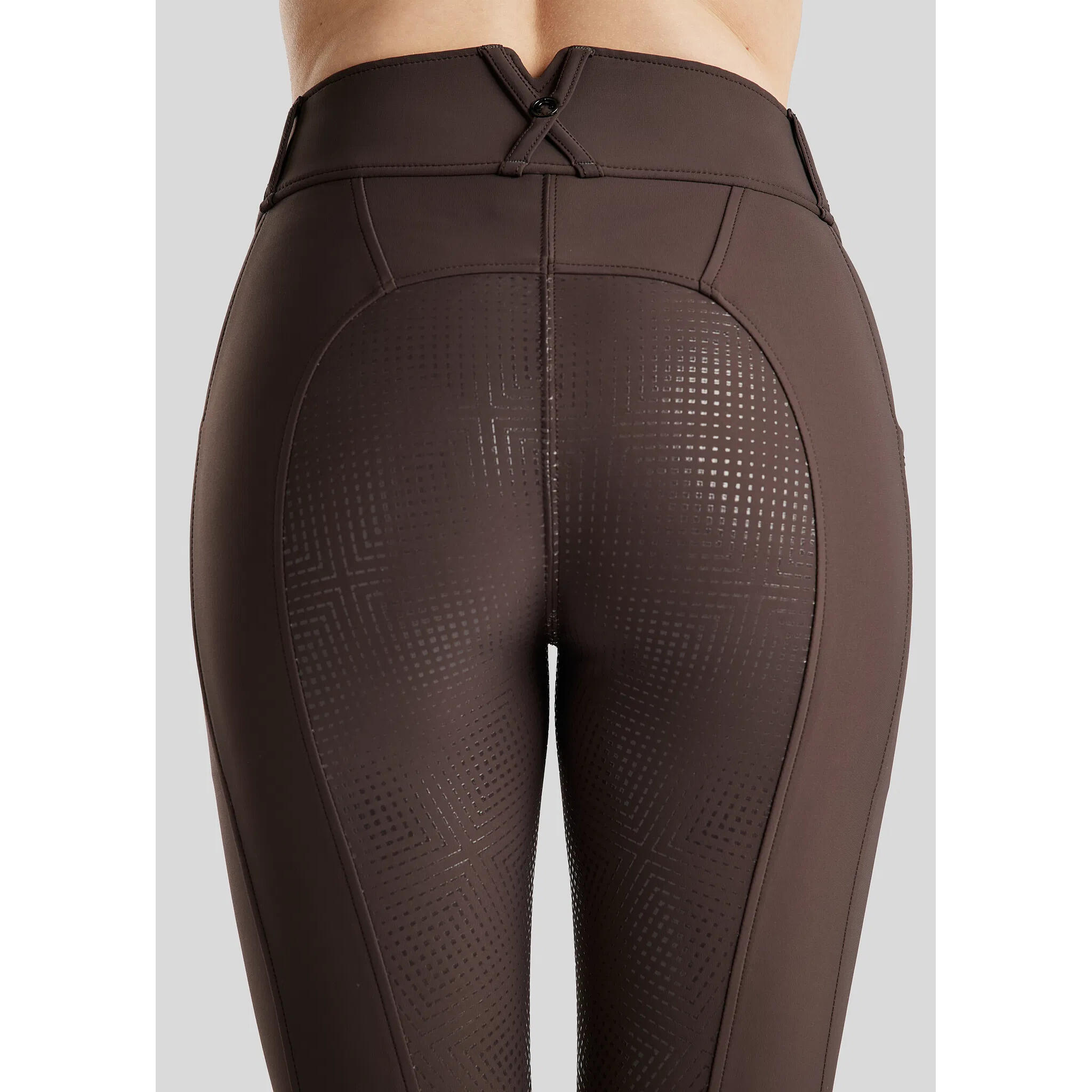 Pantaloni da equitazione full grip da donna Montar Zida 3/6