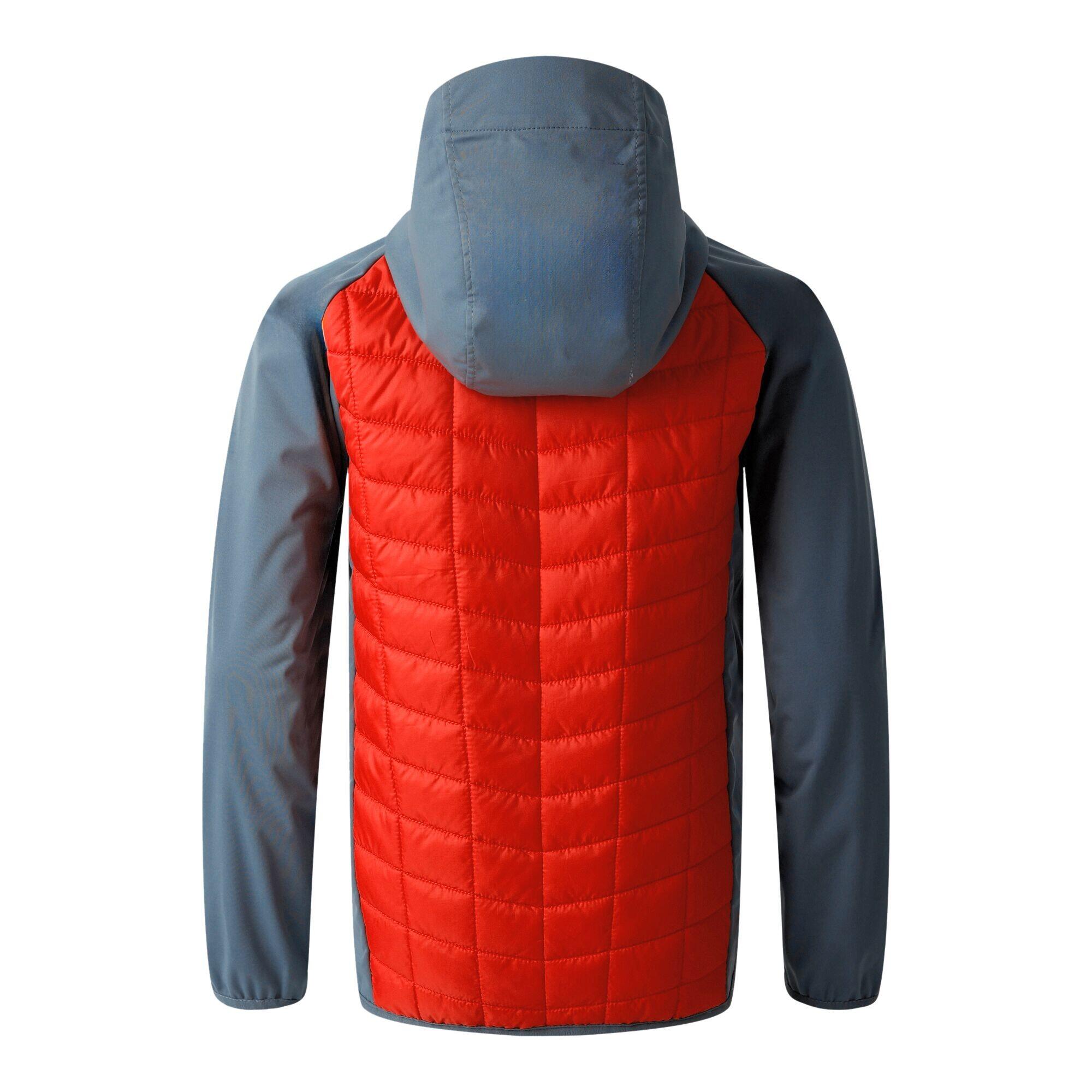 Veste Hybride EXPLORE Enfant (Gris / Gris Orageux / Rouge Cadmium) 2/5