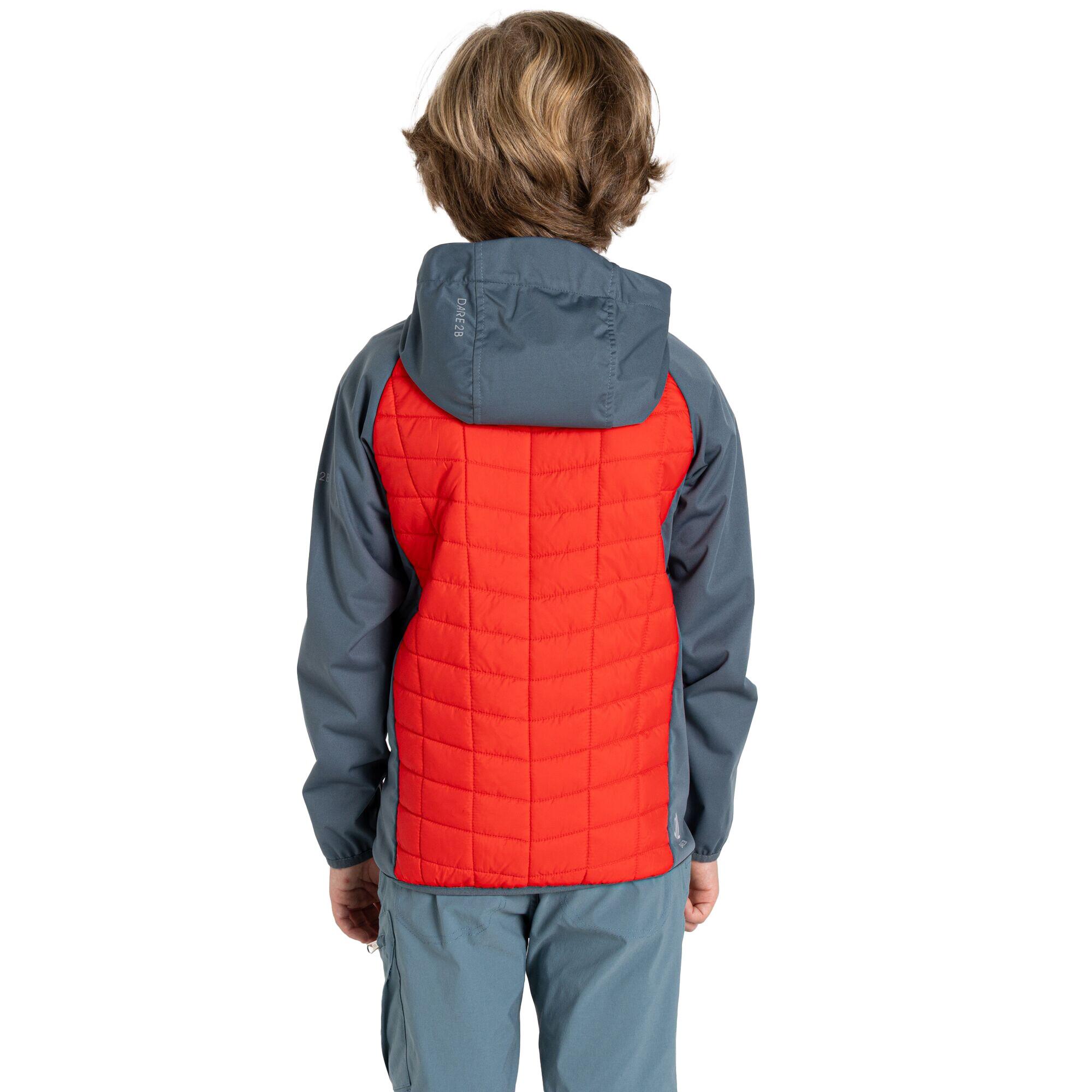 Veste Hybride EXPLORE Enfant (Gris / Gris Orageux / Rouge Cadmium) 4/5