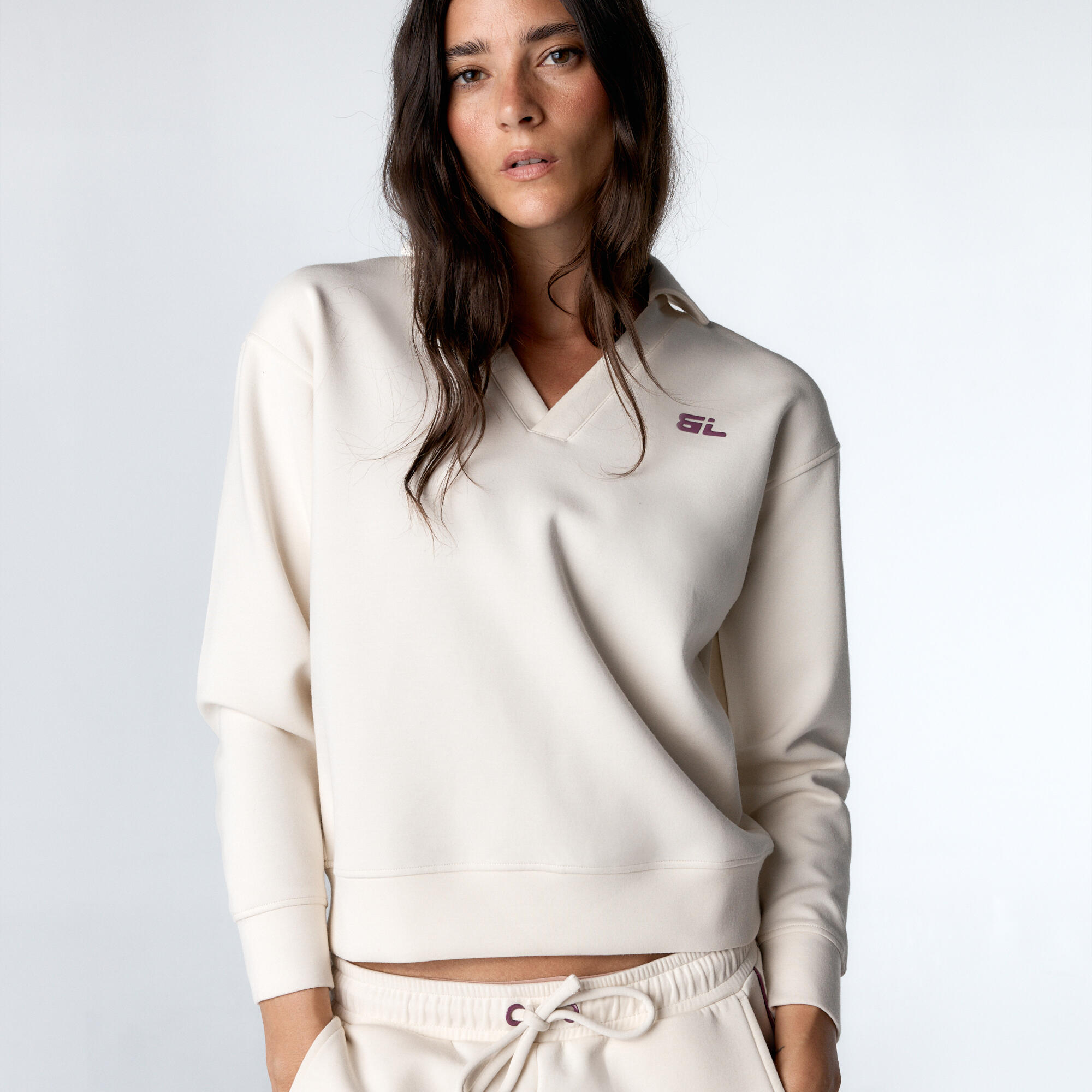 Black Limba - Sweatshirt De Sport Carven Pour Femmes Black Limba - Sweat-shirt - Blanc - Decathlon