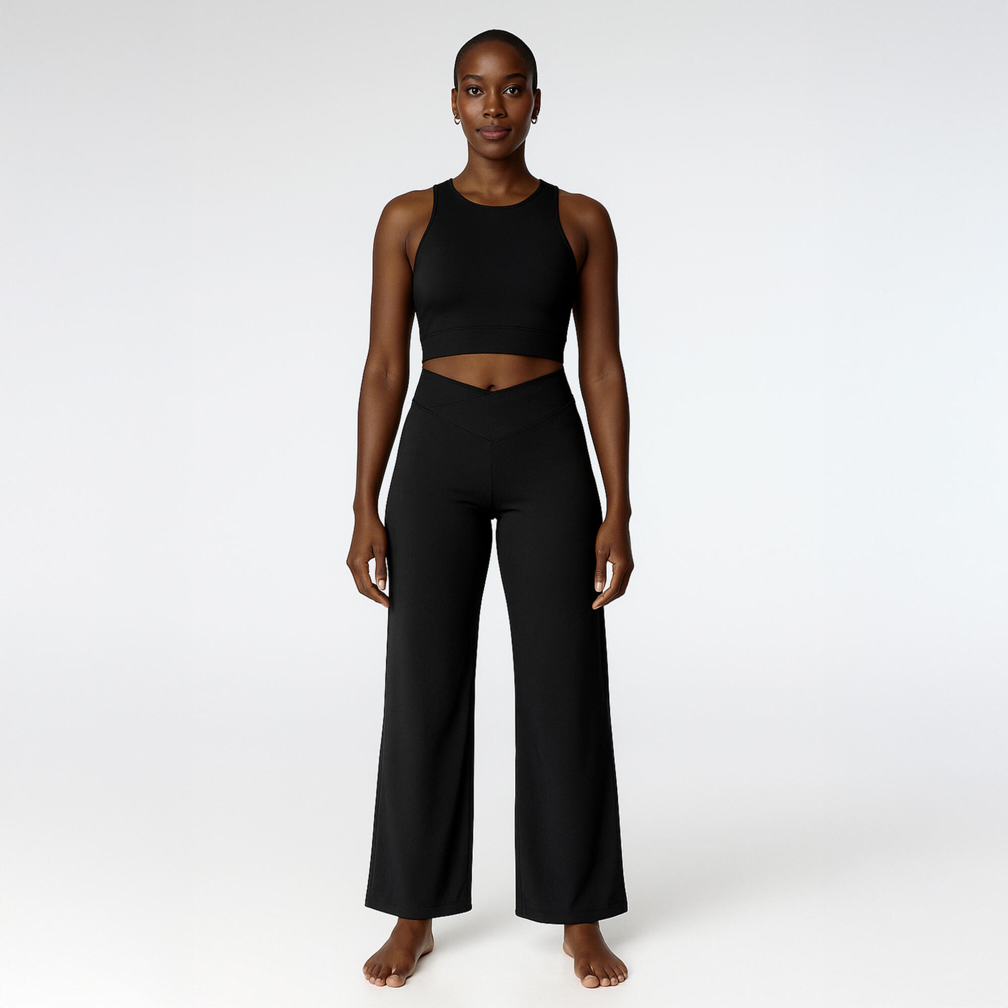 Black Limba - Ensemble De Sport Top+legging Diardi & Halves  Pour Femmes Black Limba - Survêtement - Noir - Decathlon