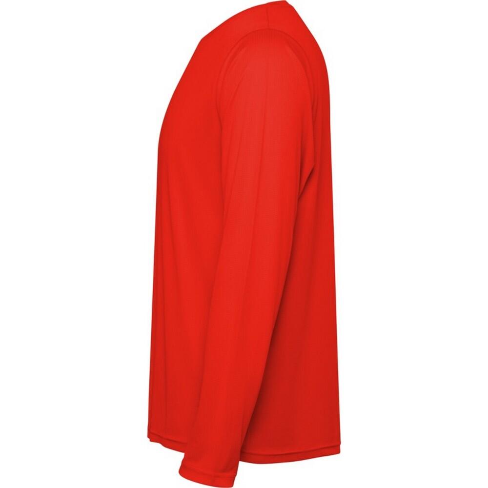 Volwassen uniseks Estoril Tshirt met lange mouwen (Rood) 3/4