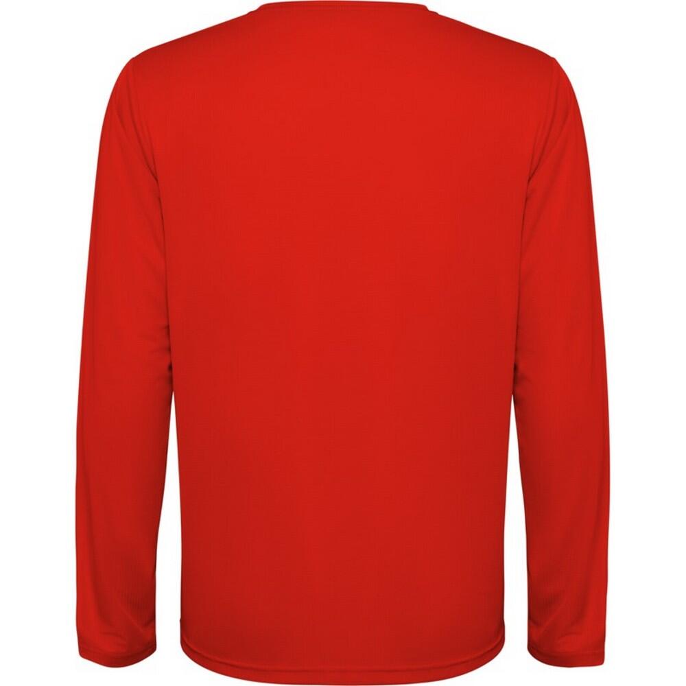 Volwassen uniseks Estoril Tshirt met lange mouwen (Rood) 2/4