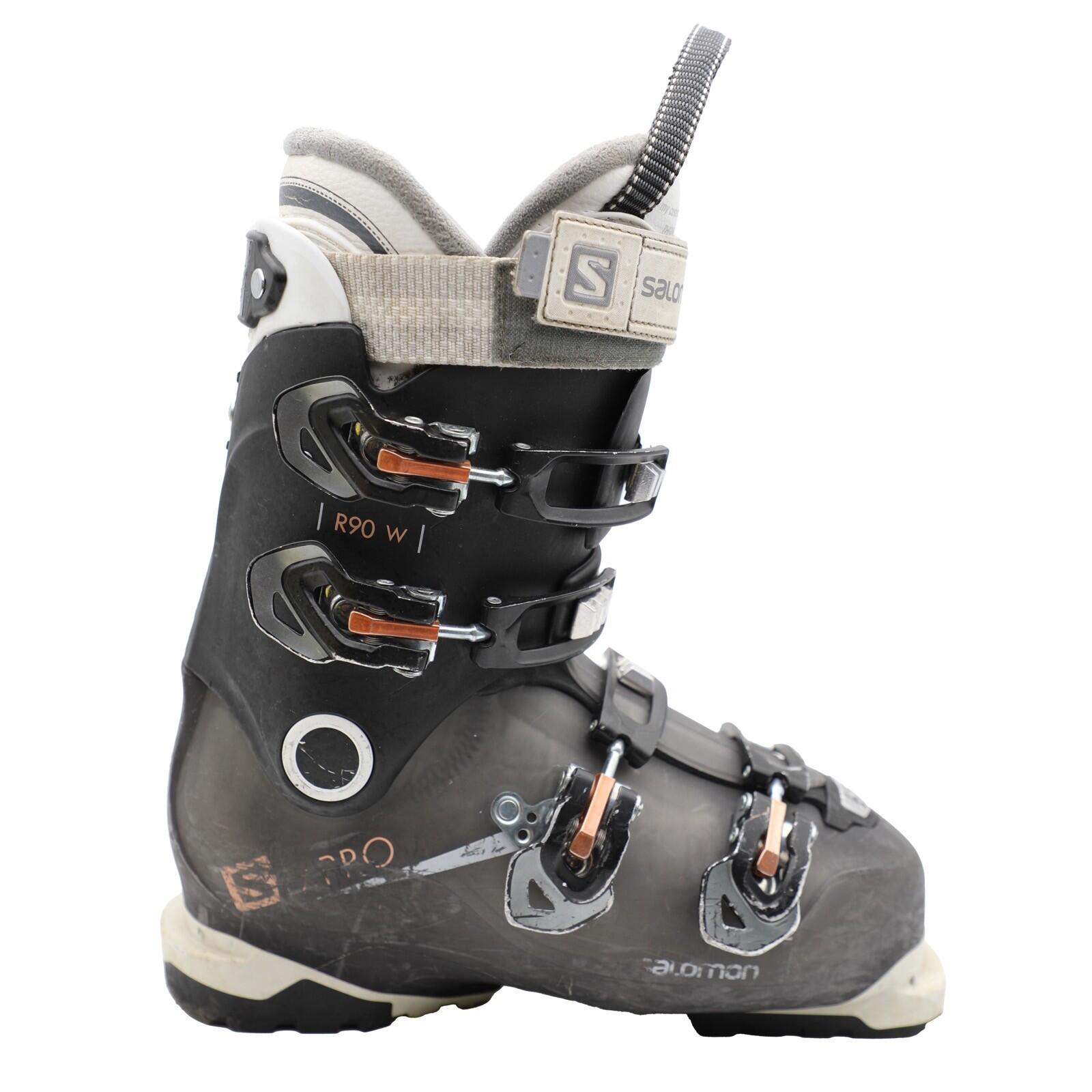 TWEEDEHANDS - Gebruikte Skischoenen Salomon Xpro R90 W - GOEDE 1/4
