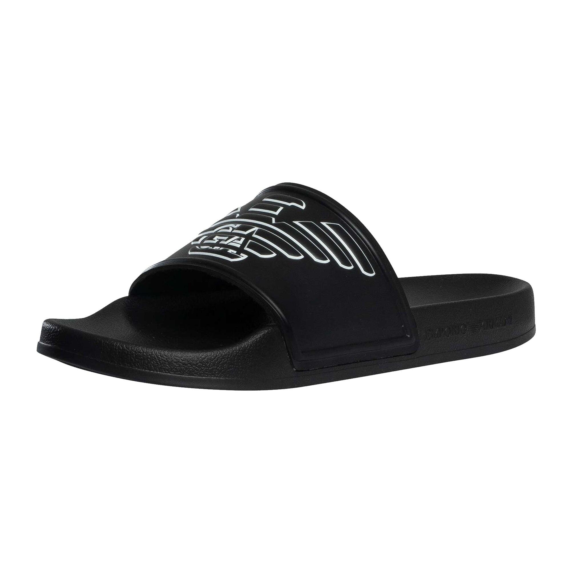 Eagle Slides Black/White 3/4