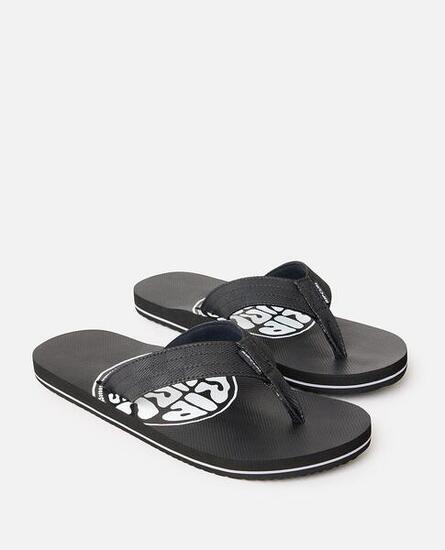 Herren Ripper Bloom Flip-Flops Schwarz/Weiß