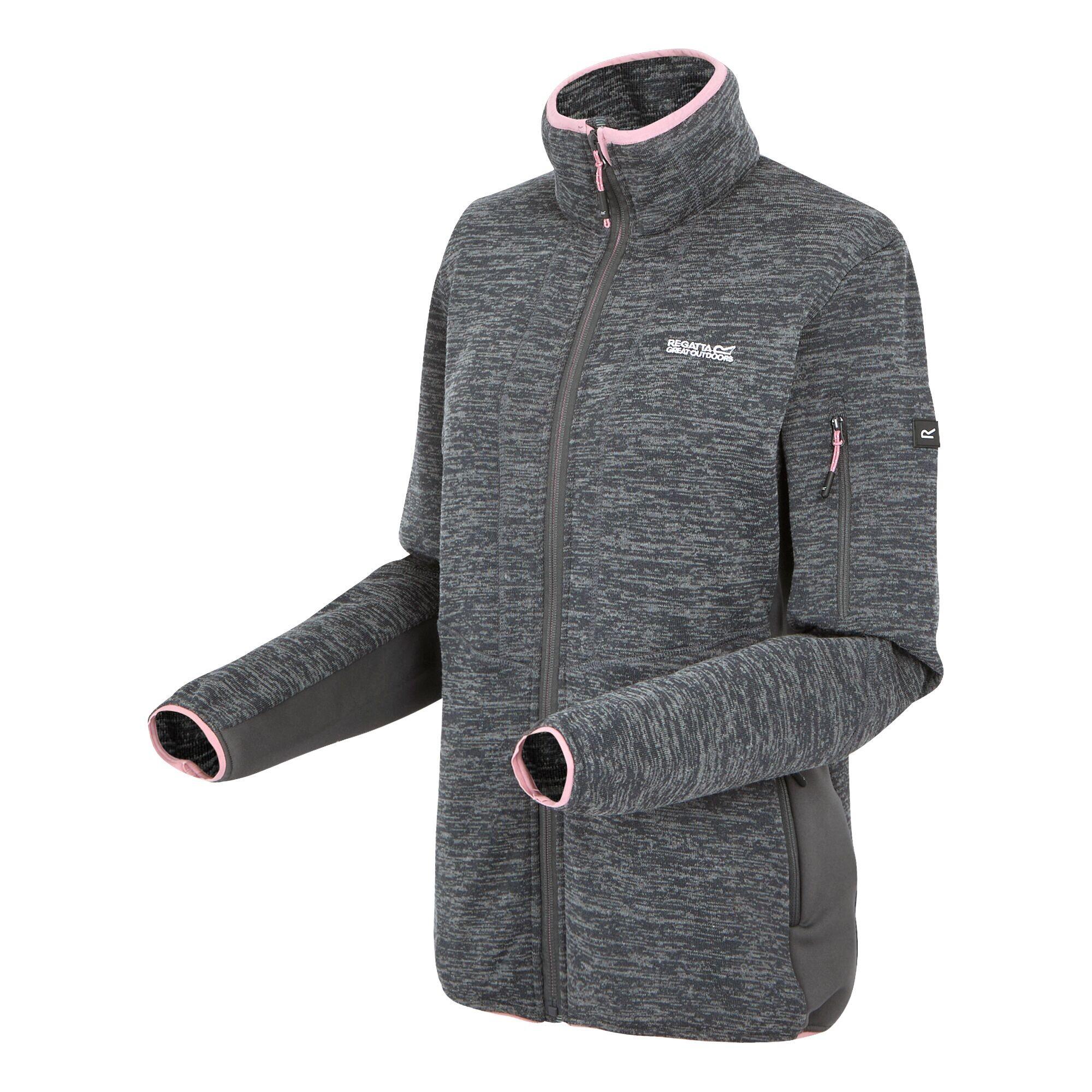 Veste Polaire RALINA Femme (Gris Phoque / Lilas) 3/5