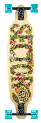 Komplett-Longboard Fractal Flora