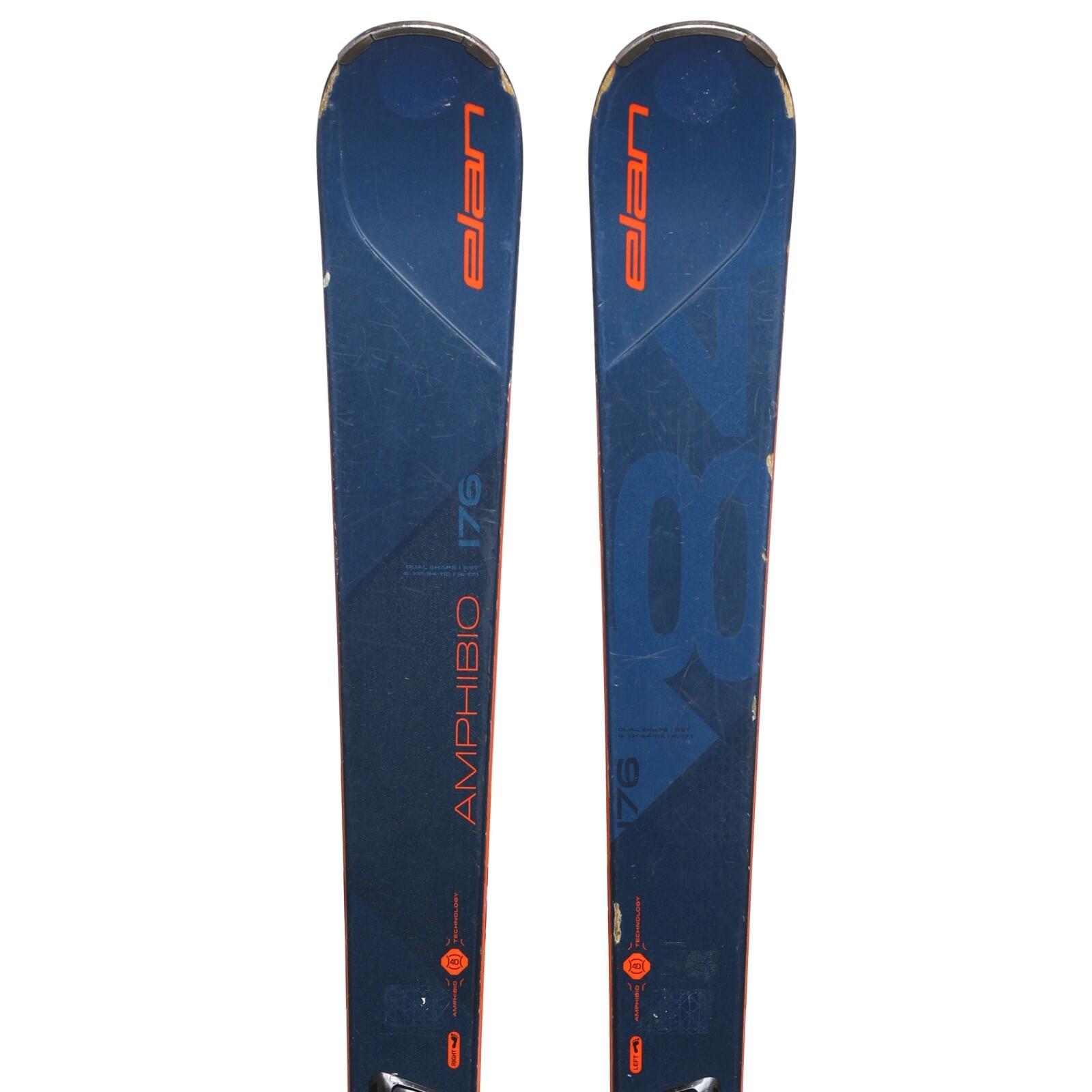 Elan - Reconditionne - Ski Elan Amphibio 84 Xti + Fixations - Correct - Skis - Bleu - 182 Cm - Decathlon