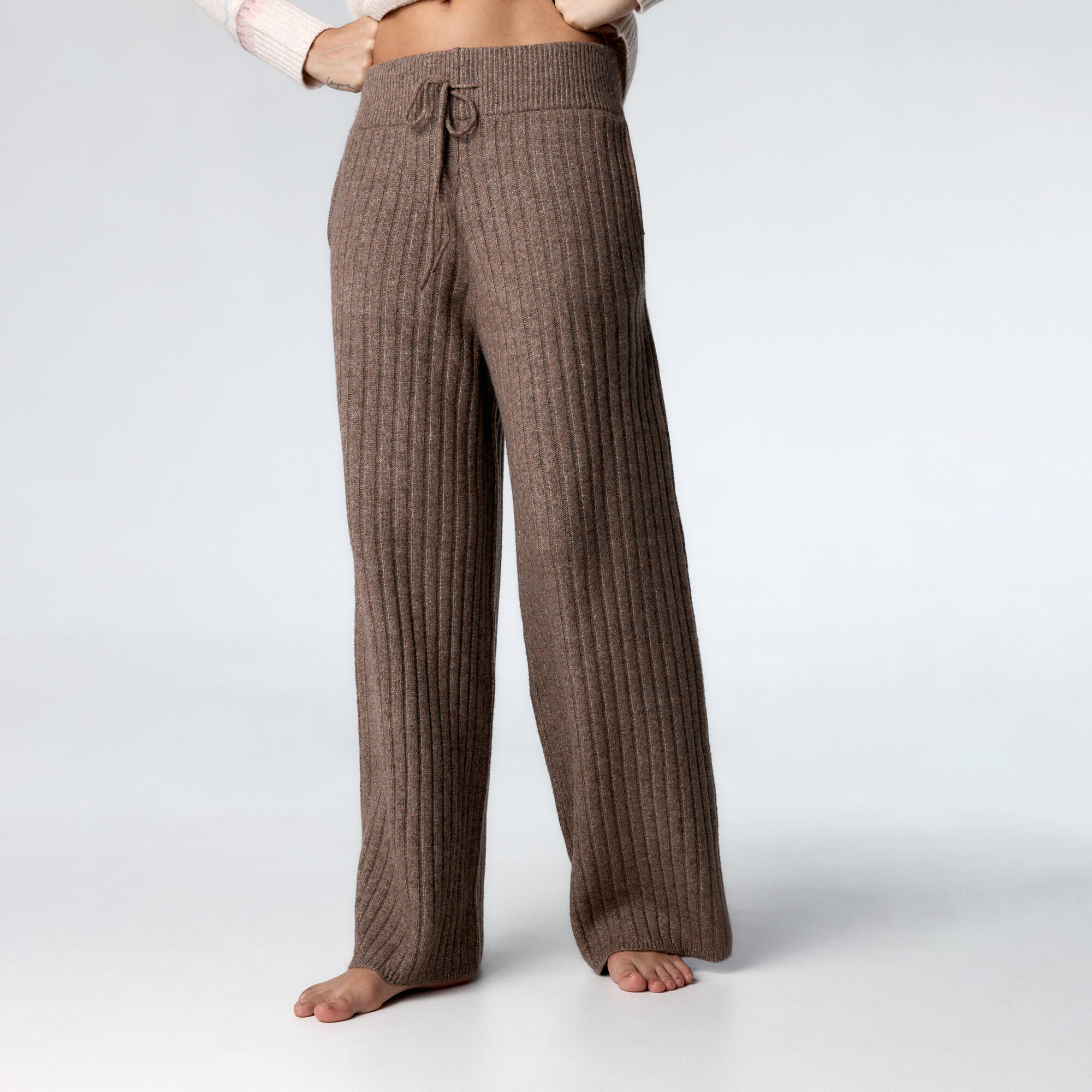 Black Limba - Pantalon En Tricot Monix Pour Femmes Black Limba - Pantalons - Marron - Decathlon