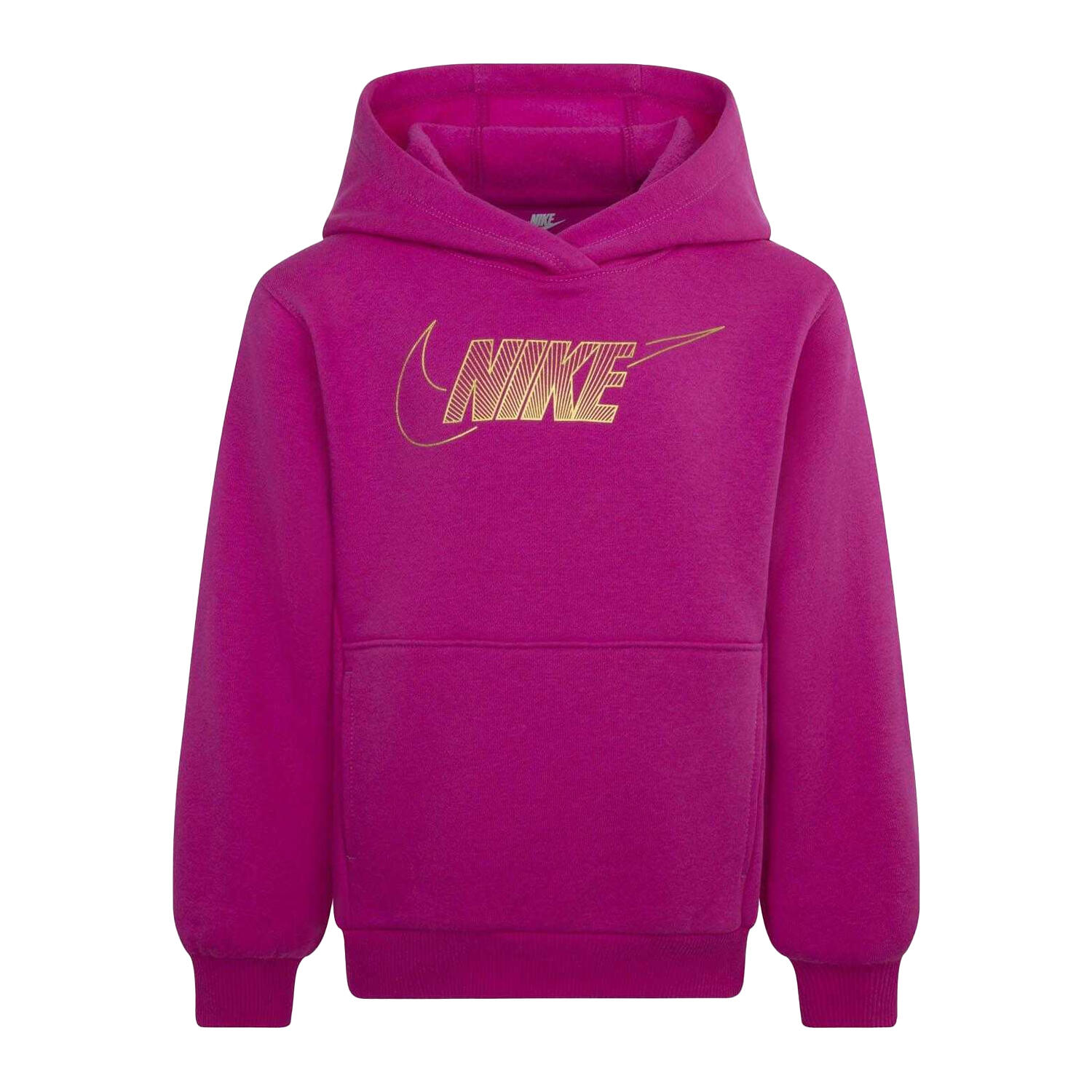 NIKE Childrens/Kids Club Fleece Hoodie (Pink)