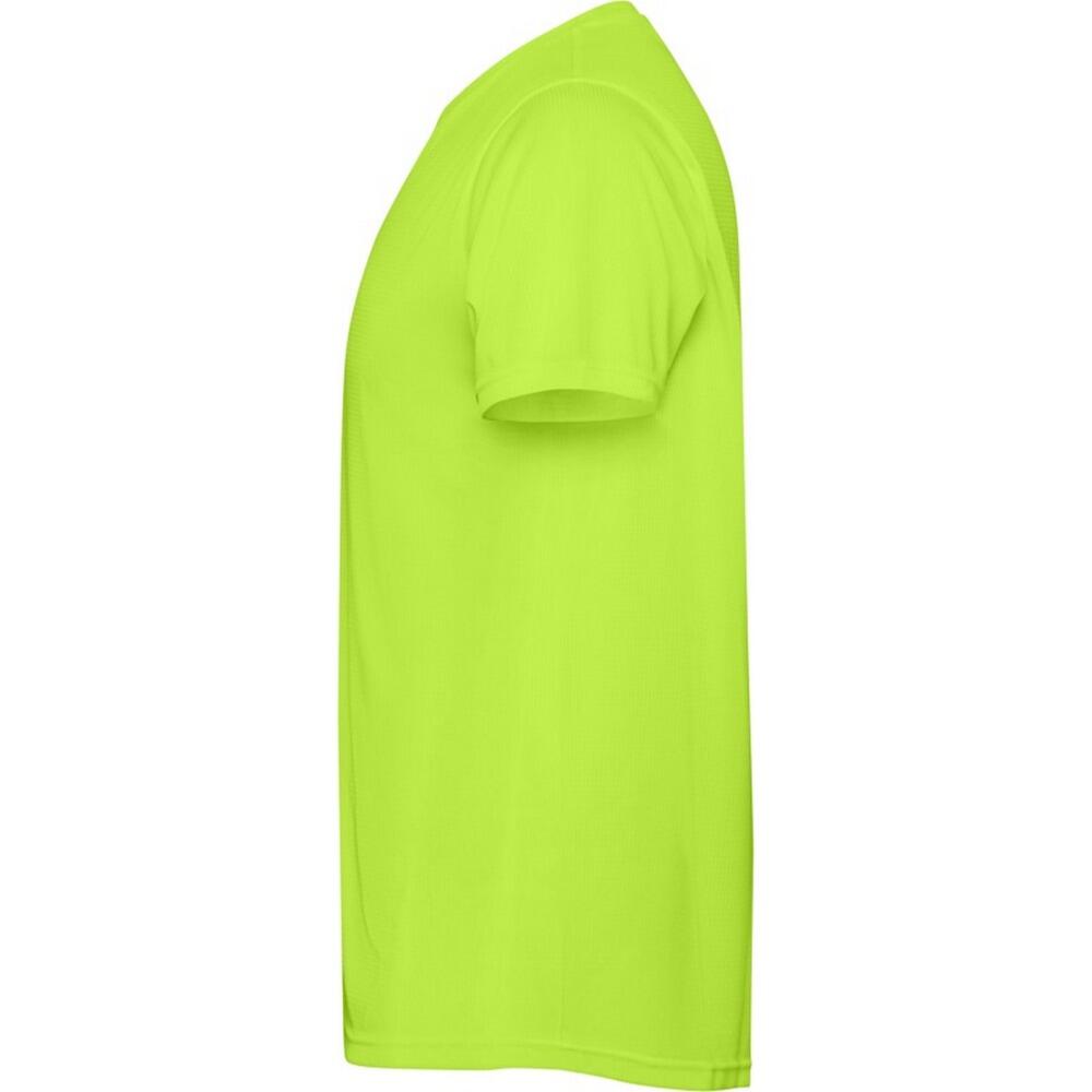 Heren Estoril Tshirt met korte mouwen (Fluorescerend groen) 3/4