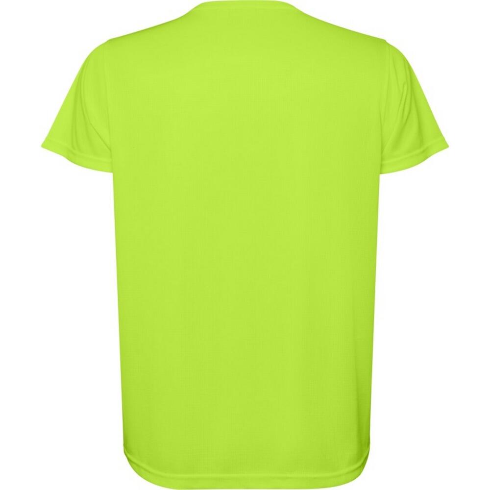 Heren Estoril Tshirt met korte mouwen (Fluorescerend groen) 2/4