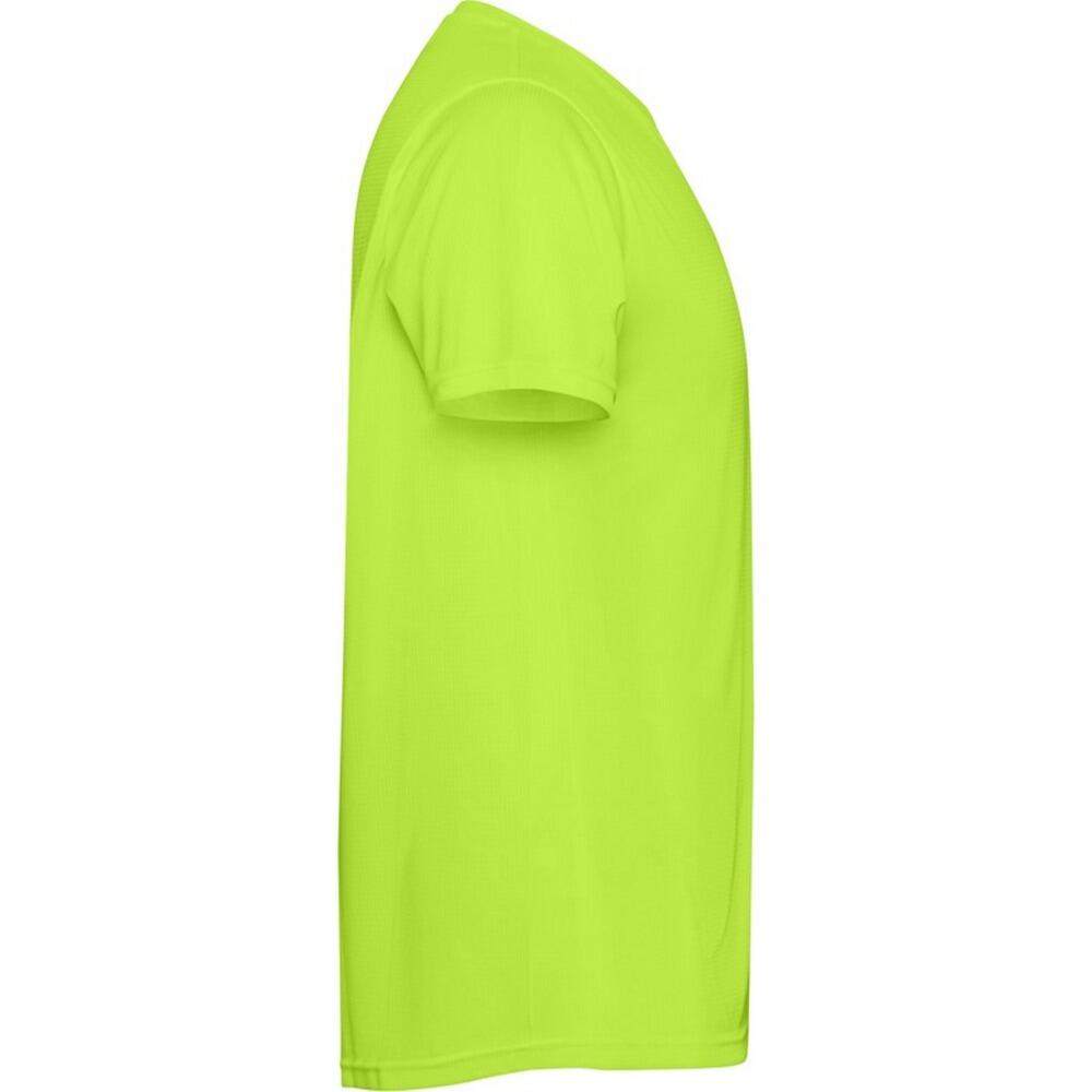 Heren Estoril Tshirt met korte mouwen (Fluorescerend groen) 4/4